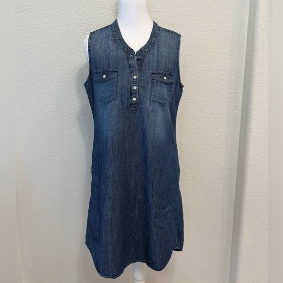 Eddie Bauer Women’s Sleeveless Denim Dress - Picture 1 of 5